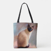 Siamese Katze 613 Tasche (Rückseite)