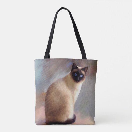 Siamese Katze 613 Tasche (Rückseite)