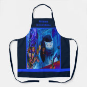Siamese Katze Abstrakt Personalisiert Schürze (Vorderseite)