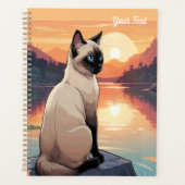 Siamese Katze am See Planer (Vorderseite)