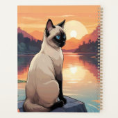 Siamese Katze am See Planer (Rückseite)