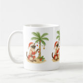 Siamese Katze am Strand zu Weihnachten im Juli Som Kaffeetasse (Links)