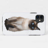 Siamese Katze auf Weiß Case-Mate iPhone Hülle (Rückseite (Horizontal))