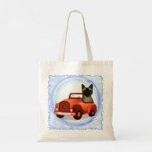Siamese Katze fährt Auto Tragetasche (Rückseite)