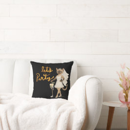 Siamese Katze für Brautparty Golfer Kissen