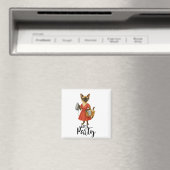 Siamese Katze Hausfrau Lass uns Party Magnet (In Situ (Geschirrspüler))