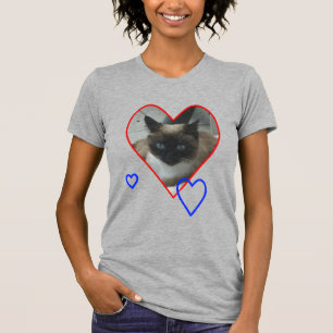 Siamese Katze im Herzen T - Shirt
