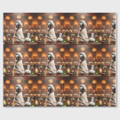 Siamese Katze im Wellness-Center Geschenkpapier (Flach)