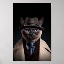 Siamese Katze in einem Anzug | Mein Mobster Chat |