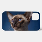 Siamese Katze mit blauen Augen Case-Mate iPhone Hülle (Rückseite (Horizontal))