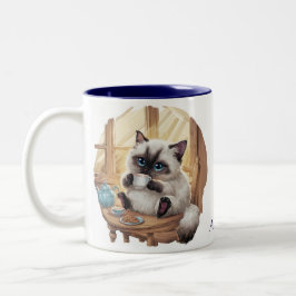 Siamese-Katze & Teetasse Tasse