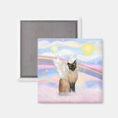 Siamese Katze - Wolken Magnet (Vorderseite/Rückseite)