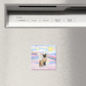 Siamese Katze - Wolken Magnet (In Situ (Geschirrspüler))