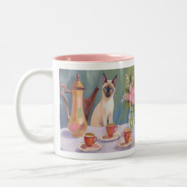 Siamese-Katzen-Kaffeetasse oder Teetasse