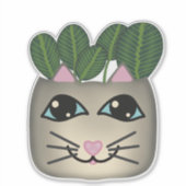 Siamese Katzengebet Pflanze Planter Sticker (Vorderseite)