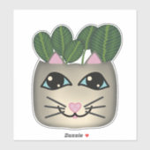 Siamese Katzengebet Pflanze Planter Sticker (Blatt)
