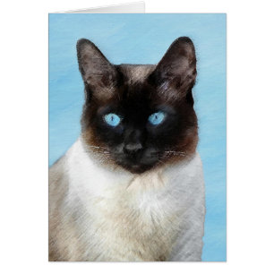 Siamese Katzenmalerei - Niedliche Original Katzenk