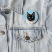 Siamese Katzenmalerei - Niedliche Original Katzenk Button (Beispiel)