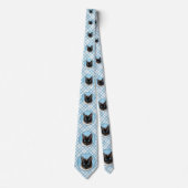 Siamese Katzenmalerei - Niedliche Original Katzenk Krawatte (Vorderseite)