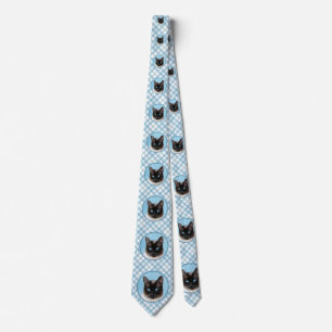 Siamese Katzenmalerei - Niedliche Original Katzenk Krawatte