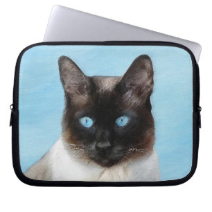 Siamese Katzenmalerei - Niedliche Original Katzenk Laptopschutzhülle