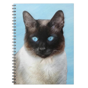 Siamese Katzenmalerei - Niedliche Original Katzenk Notizblock