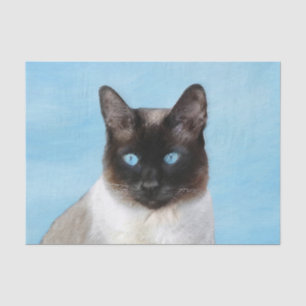 Siamese Katzenmalerei - Niedliche Original Katzenk Seidenpapier