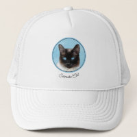 Siamese Katzenmalerei - Niedliche Original Katzenk