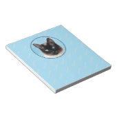 Siamese Katzenmalerei Original Tierart Notizblock (angewinkelt)
