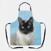Siamese Katzenmalerei Original Tierart Schürze (Vorderseite)