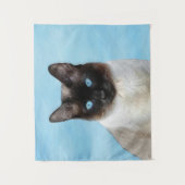 Siamese Katzenmalerei Original Tierart Wandteppich (Vorderseite)