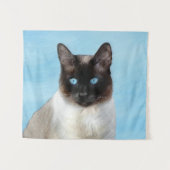 Siamese Katzenmalerei Original Tierart Wandteppich (Vorderseite (Horizontal))
