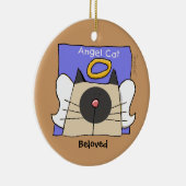 Siamese Keepake Cat Angel personalize Keramik Ornament (Rechts)