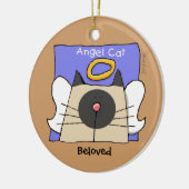 Siamese Keepake Cat Angel personalize Keramik Ornament (Links)