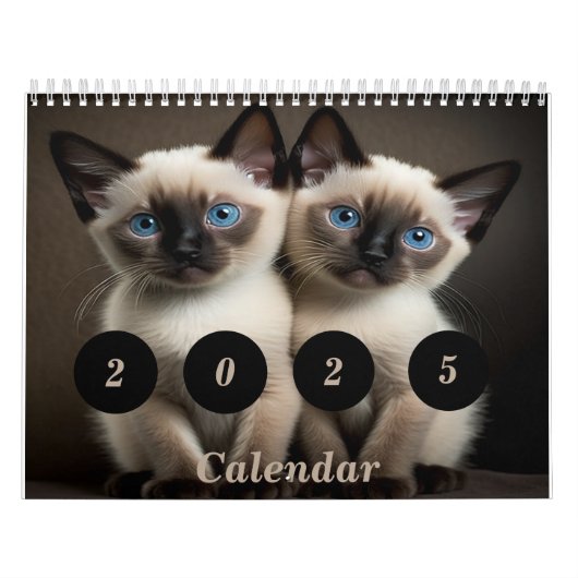 Siamese Kitte Custom Calendar for Cat Lovers Kalender (Titelbild)