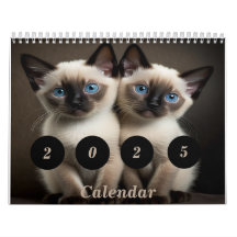 Siamese Kitte Custom Calendar for Cat Lovers