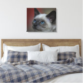Siamese Kitten Leinwanddruck (Insitu (Schlafzimmer))