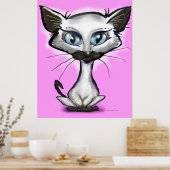Siamese Kitten Poster (Küche)