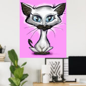 Siamese Kitten Poster (Heimbüro)