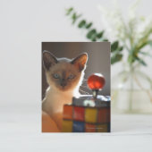 Siamese Kitten Postkarte (Stehend Vorderseite)