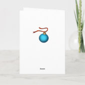 Siamese Kitten Weihnachtskarte Feiertagskarte (Rückseite)