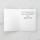 Siamese Kitten Weihnachtskarte Feiertagskarte (Innenseite)