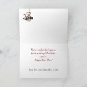 Siamese Kitten Weihnachtskarte Feiertagskarte (Innenseite)