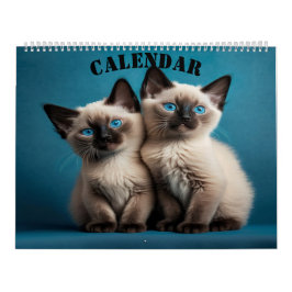 Siamese Kittens Calendar Kalender