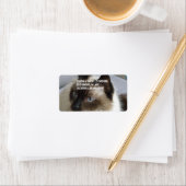 Siamese Kitty Adressaufkleber (Insitu)