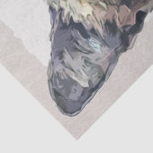 Siamese Kurzhaarkatze Wasserfarbe Sketch Seidenpapier (Detail)