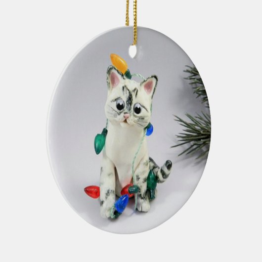  Siamese Lynx Point Cat Ornament (Rechts)