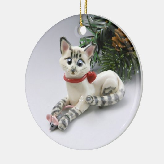 Siamese Lynx Point Cat Ornament (Links)