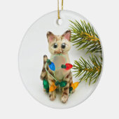  Siamese Lynx Point Cat Ornament (Links)