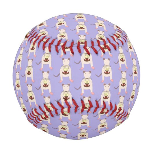 Siamese mit Birthday Cake Gemustert Baseball (Vorderseite)